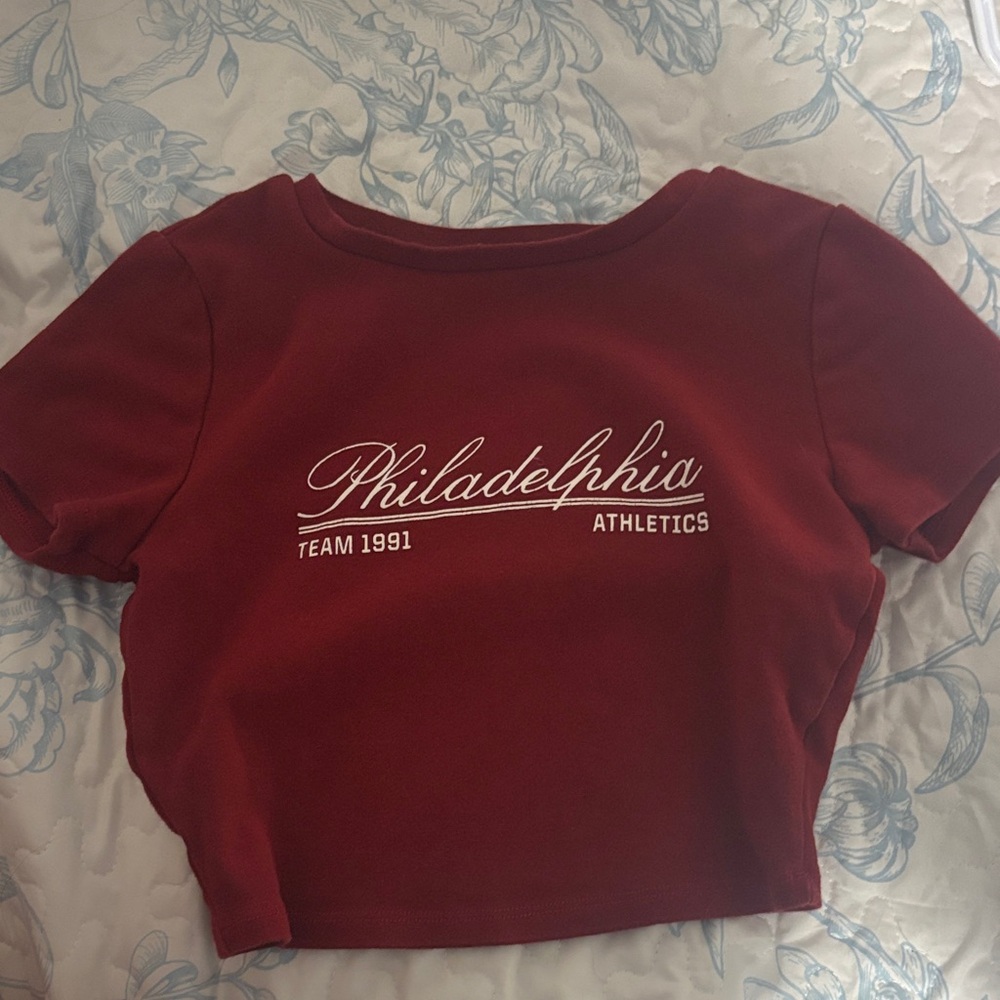 Philadelphia Athletics Red Crop Top